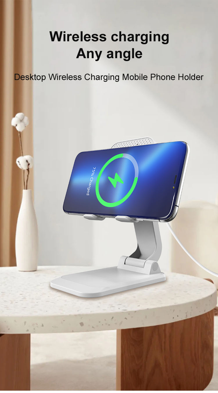 Cell phone wireless charging stand, desktop stand, bluetooth speaker, 15W wireless fast charging, iphone charging station, cell phone stand, portable stand