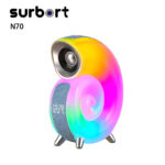 Surbort LED Bluetooth Speaker, LED Desk Lamp Speaker, Portable Bluetooth Speaker, Wireless Bluetooth Speaker, Stereo Speaker