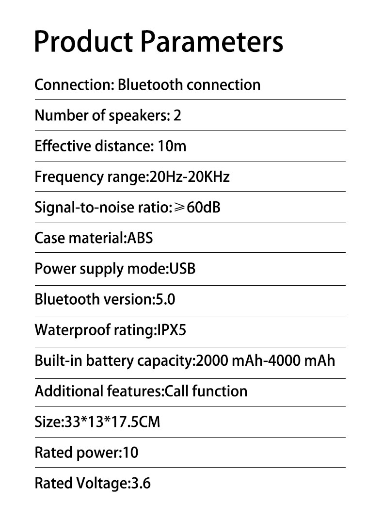 Portable Bluetooth Speaker, BOOMBOX 3 Speaker, Outdoor Bluetooth Speaker, Subwoofer, Wireless Bluetooth Speaker