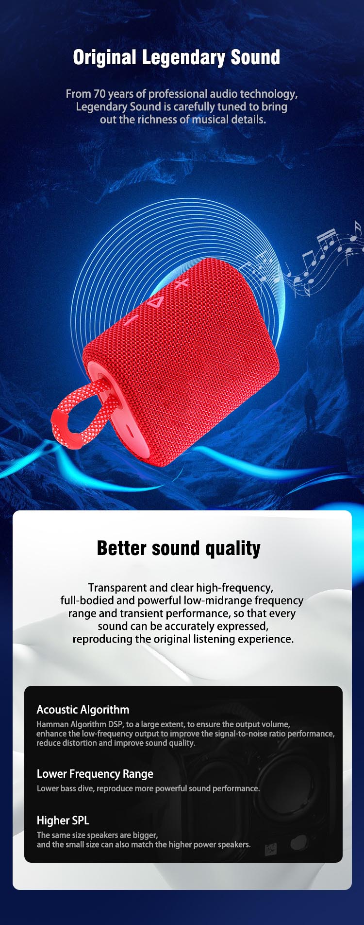 Subwoofer Speaker, Wireless Bluetooth Speaker, Outdoor Bluetooth Speaker, Noise Canceling Speaker, Portable Bluetooth Speaker, Waterproof Bluetooth Speaker