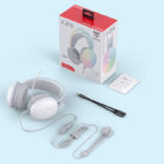 Surbort Headband Bluetooth Headset, Portable Bluetooth Headset, Noise Canceling Headset, Plug-In Headset with Microphone