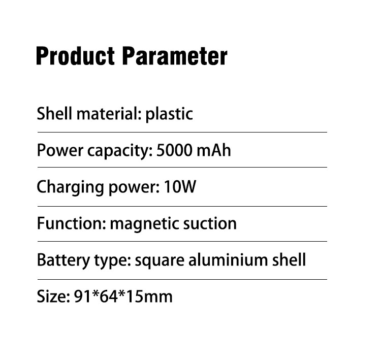 Surbort Magnetic Wireless Charger, Portable Charger, Mini Mobile Power, Mobile Phone Charger