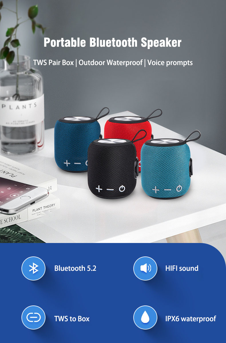 Surbort Outdoor cycling bluetooth speaker, portable wireless bluetooth audio, waterproof bluetooth speaker, subwoofer speaker