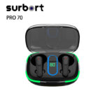 Surbort PRO70 Wireless Bluetooth Headset, Gaming Bluetooth Headset, Low Latency Headset, Smart Digital Display Bluetooth Headset